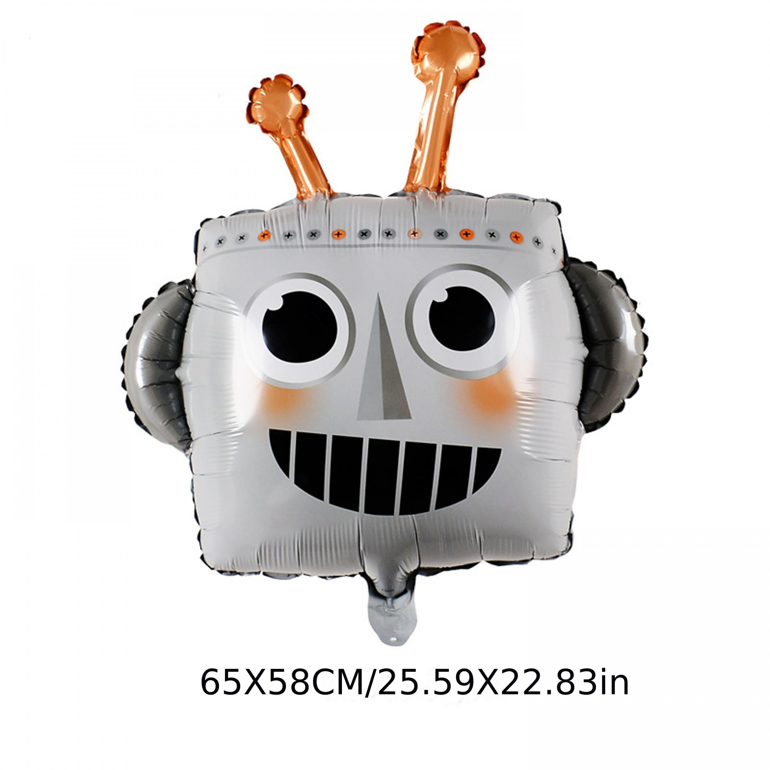 3pcs Robots Reusable Balloons For Kids Birthday Party