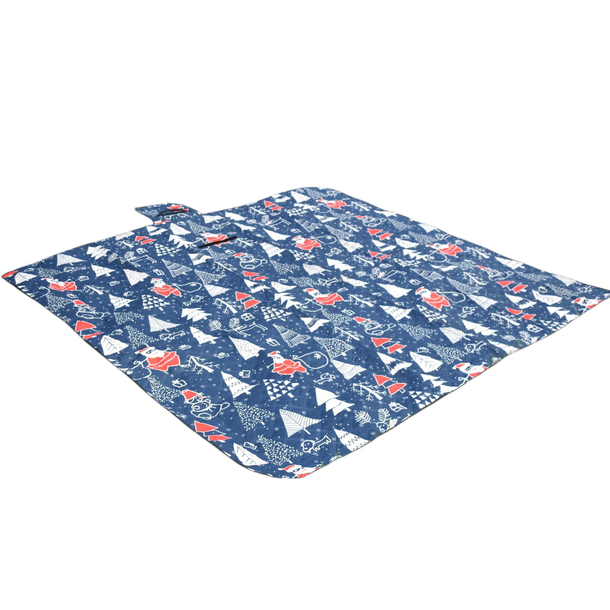 Large Picnic Blanket Christmas Style Waterproof Foldable Mat