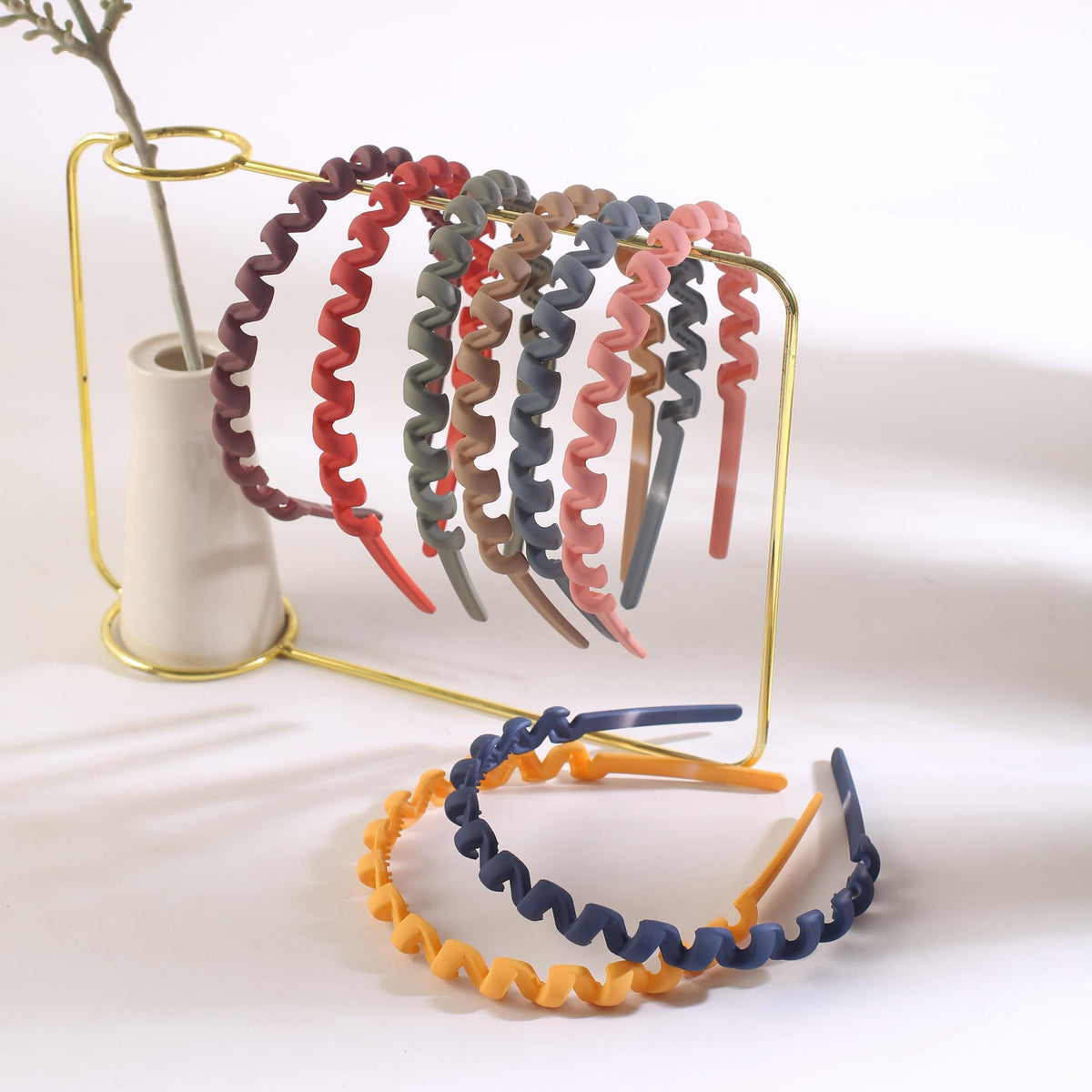 8pcs Frosted Headband Non-slip Hair Accessories