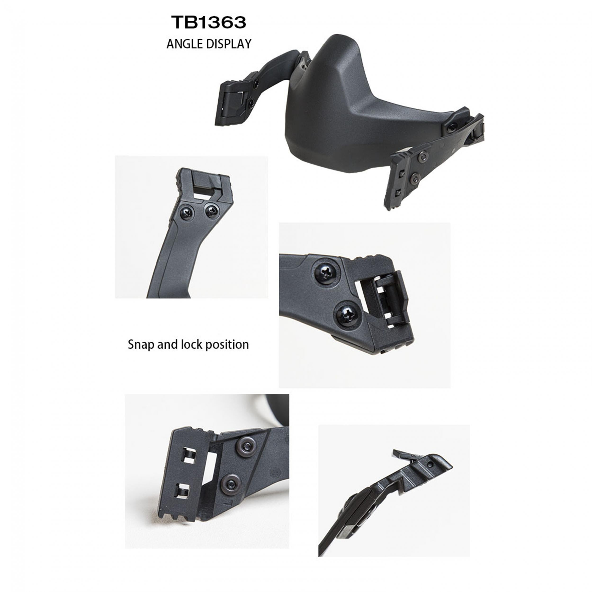 Universal Helmet Rail Half Seal Protective Mask