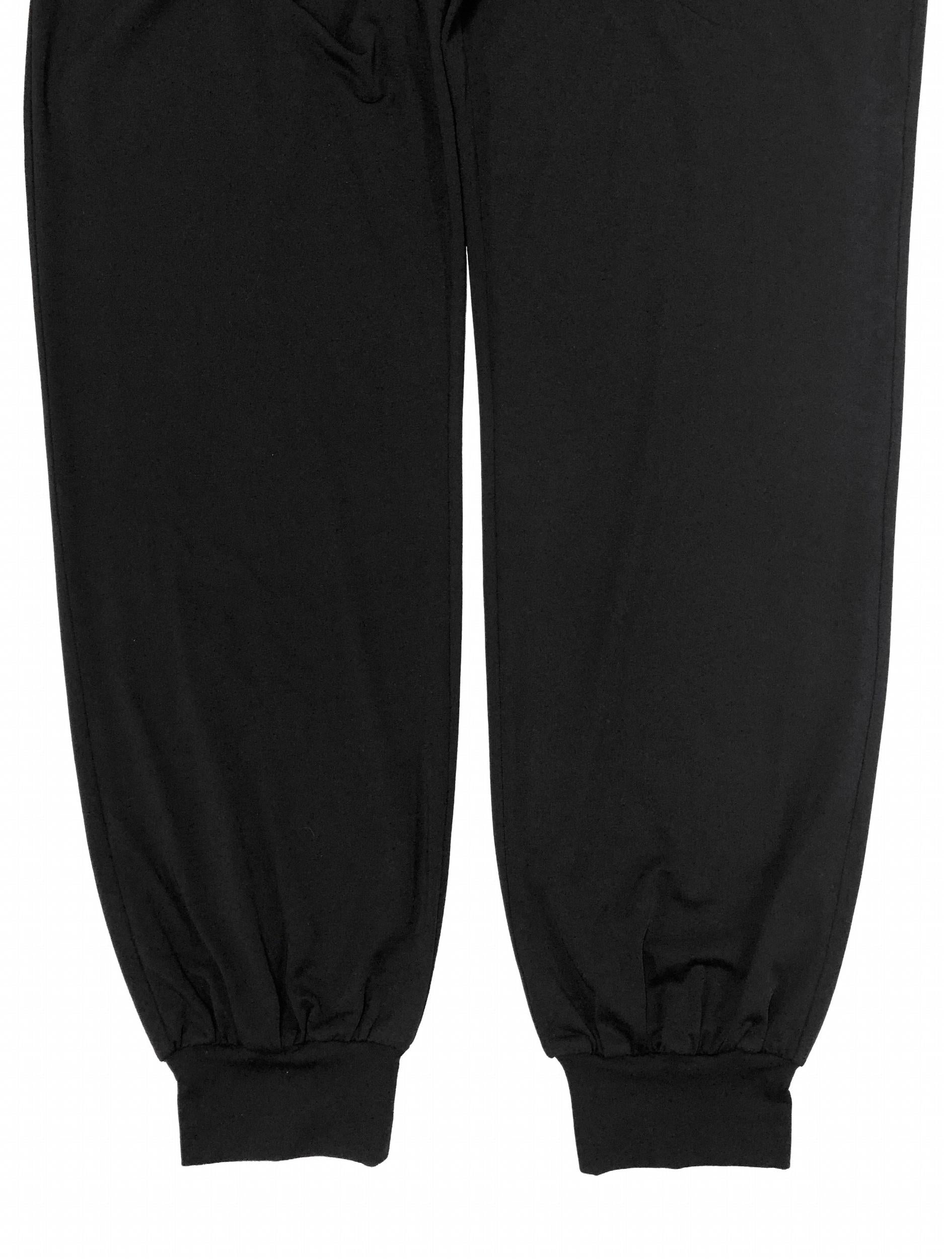 Women's Plus Solid Elastic Drawstring Joggers with Pockets