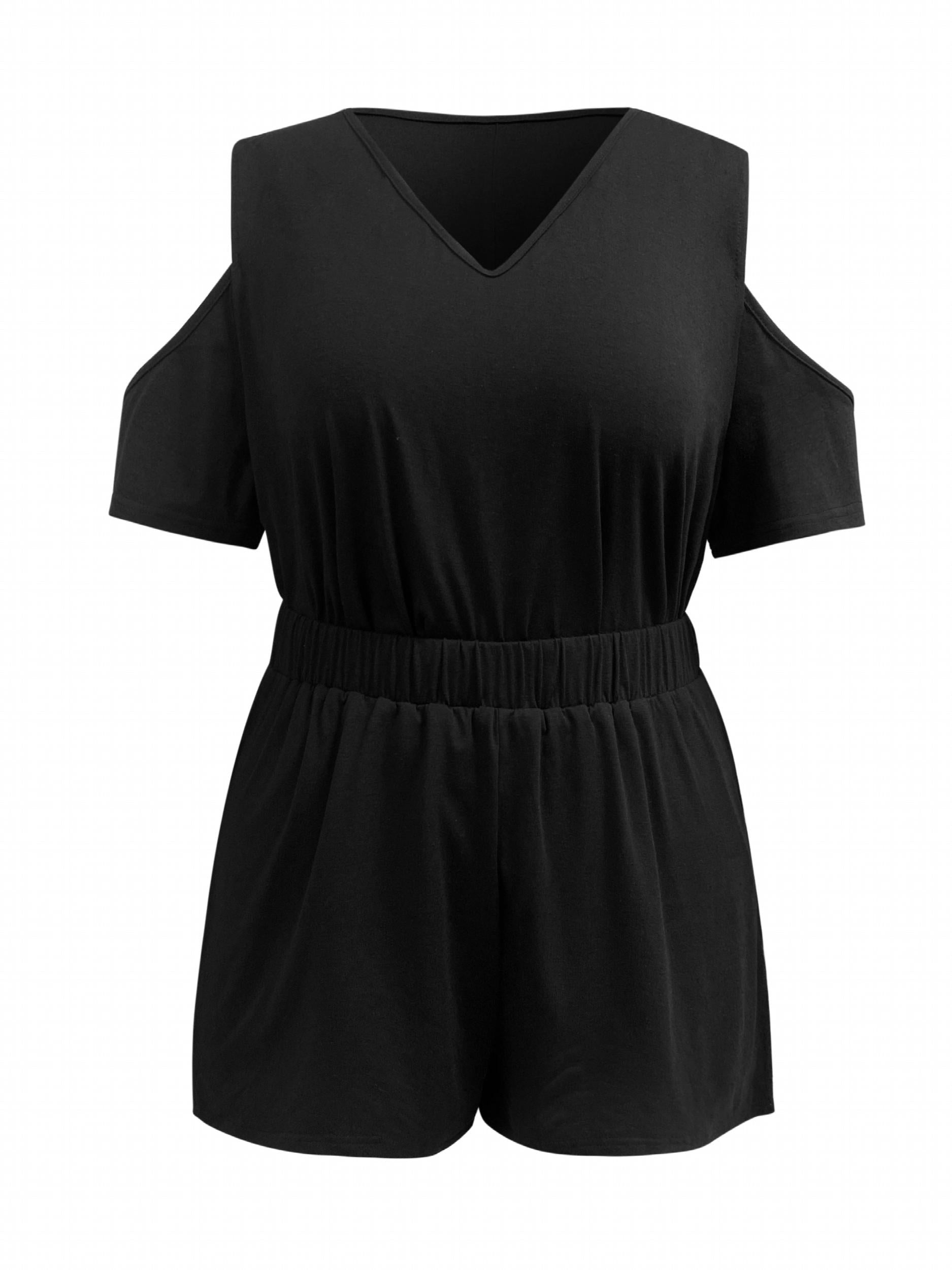  Cold Shoulder Tee & Shorts Set