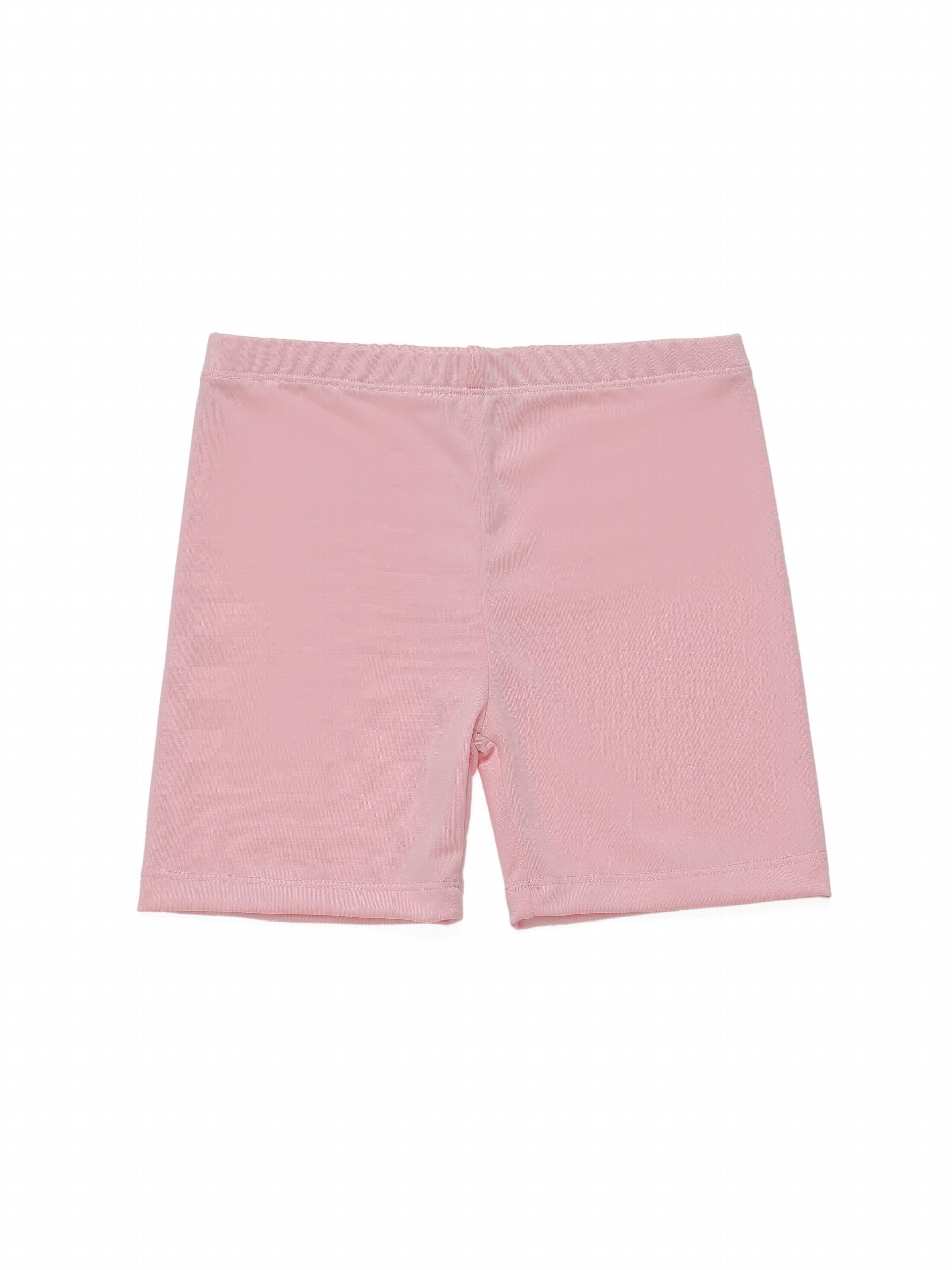 Girls Elastic Waist Short Leggings for Spring Summer