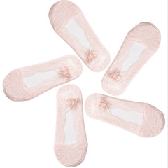 5 Pairs Floral Lace Ankle Socks Women's Stockings & Hosiery