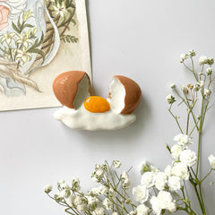 3D Fried Egg Fridge Magnet Resin Refrigerator Sticker for Home Decor