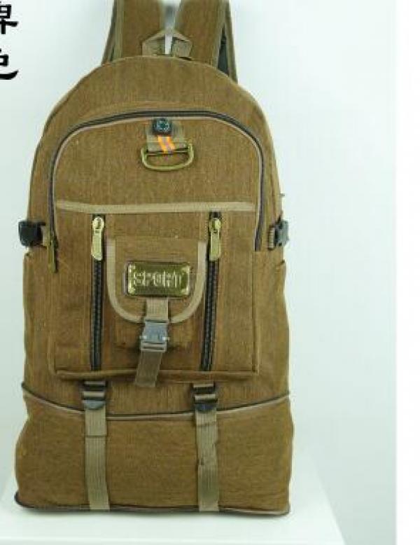 50L Canvas Travel Backpack Mountaineering Bag