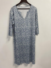  Ditsy Floral Print V Neck Dress With Pockets