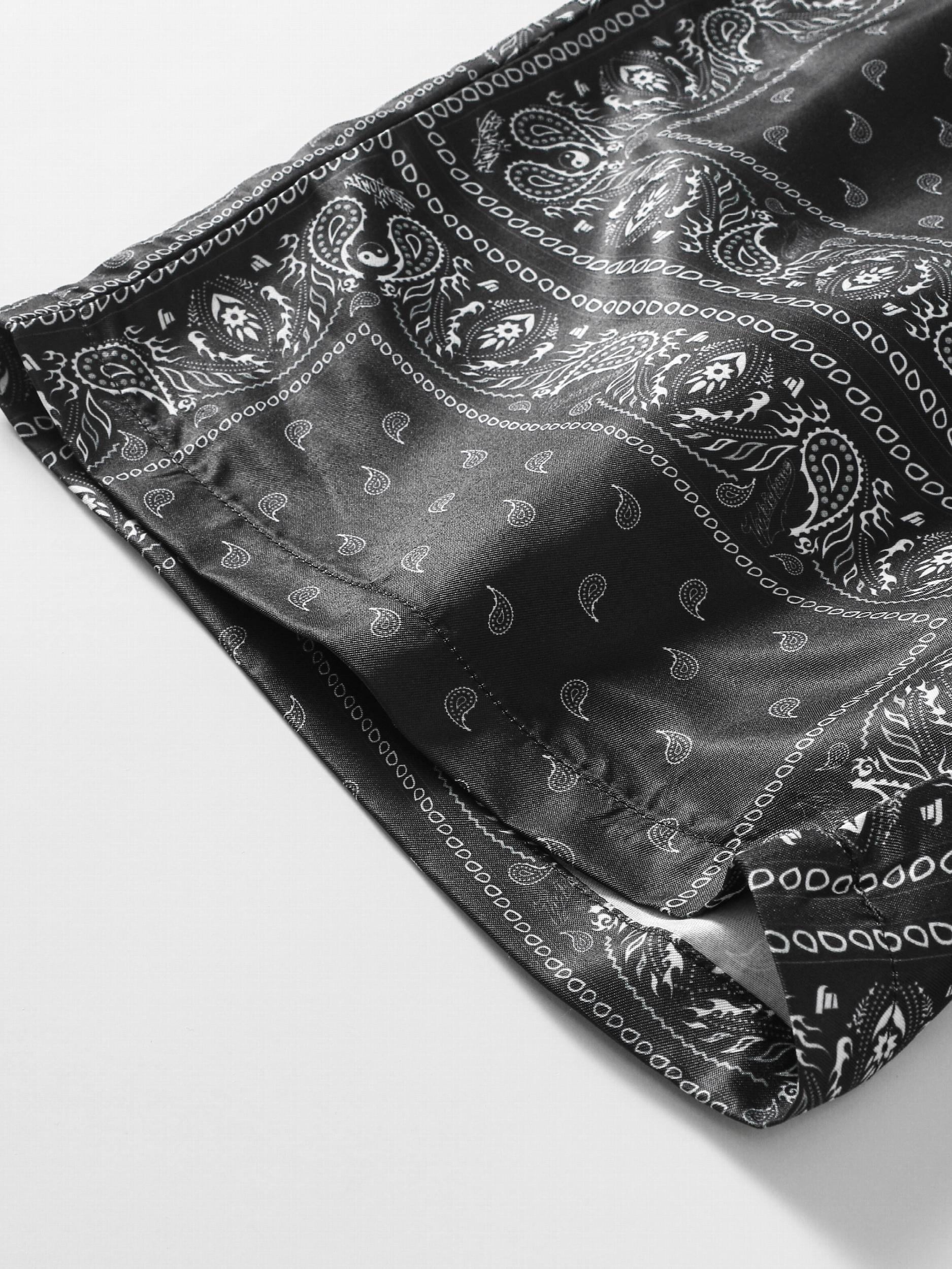 Men's Paisley Swim Trunks Beach Shorts