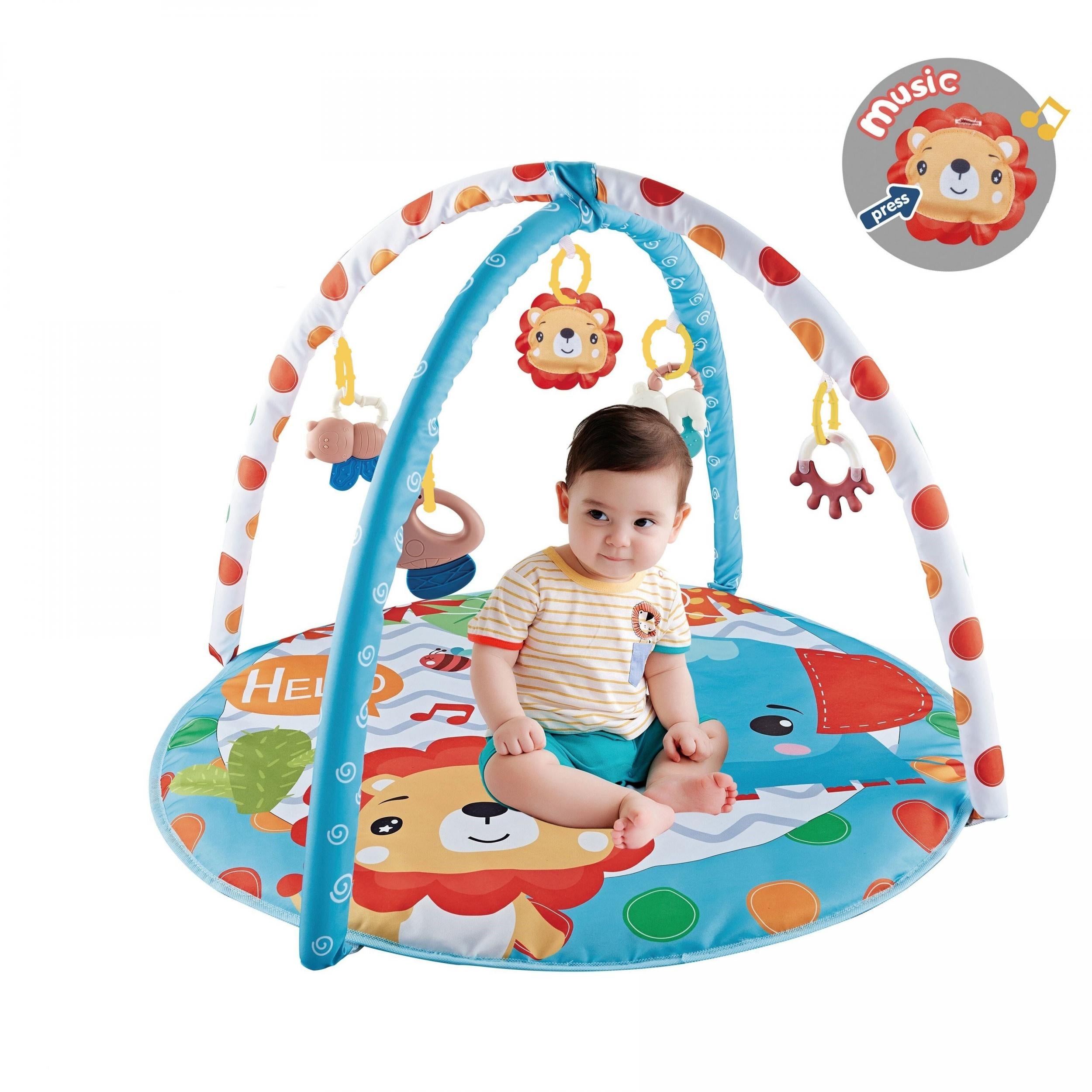 Baby Play Mat Activity Gym With Music Toys Sensory Motor Skill Development