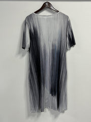  Random Print Short Sleeve Casual Dress with Pockets