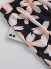  Women's Floral Print Wide Leg Trousers
