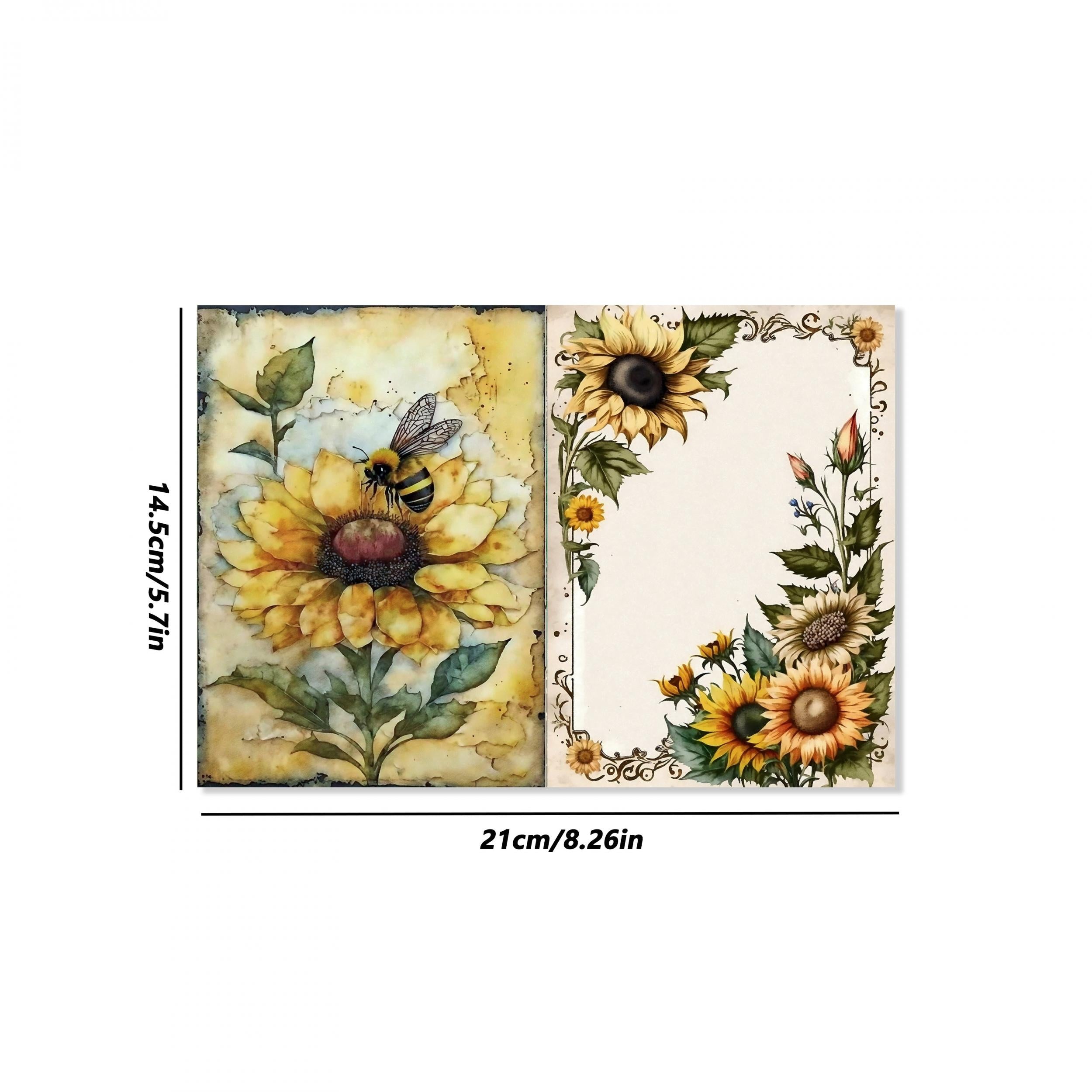 Bee Theme Scrapbook Paper 16 Sheets A5 20lb 98 Brightness - Clearance Sale