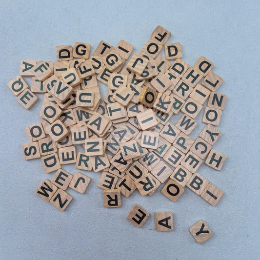 144pcs Wooden Alphabet Blocks DIY Spelling & Letter Recognition Educational Set