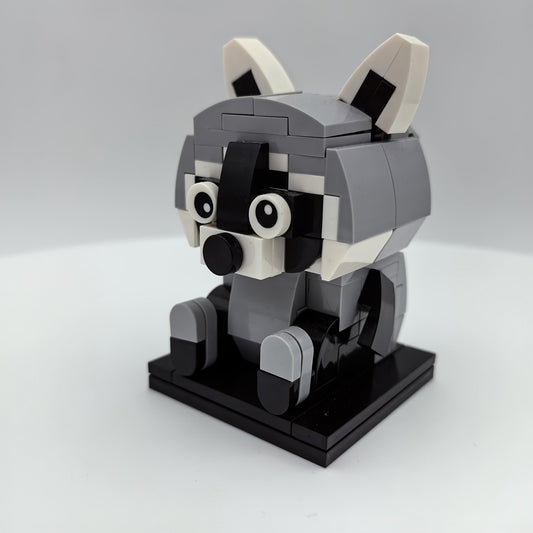126pcs Creative Animal Series Building Blocks Raccoon Game Toy