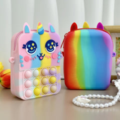 Girls Unicorn Coin Purse Crossbody Bag Gift Kids Accessories