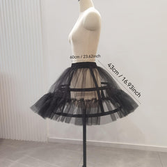 Short Skirt with Elastic Waistband & Steel Rings by Sayabridal