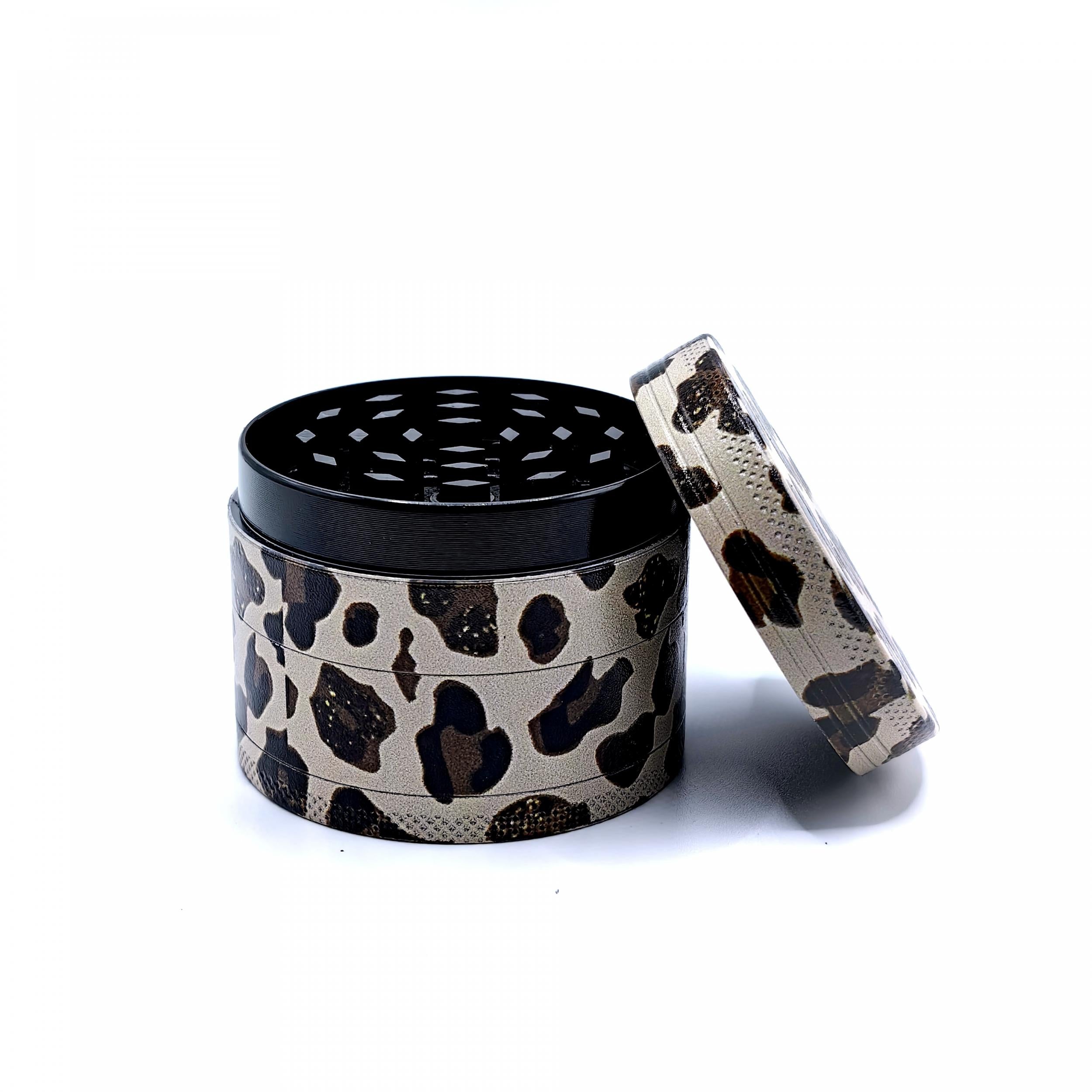Cow Print Spice Grinder Metal Kitchen Gadget