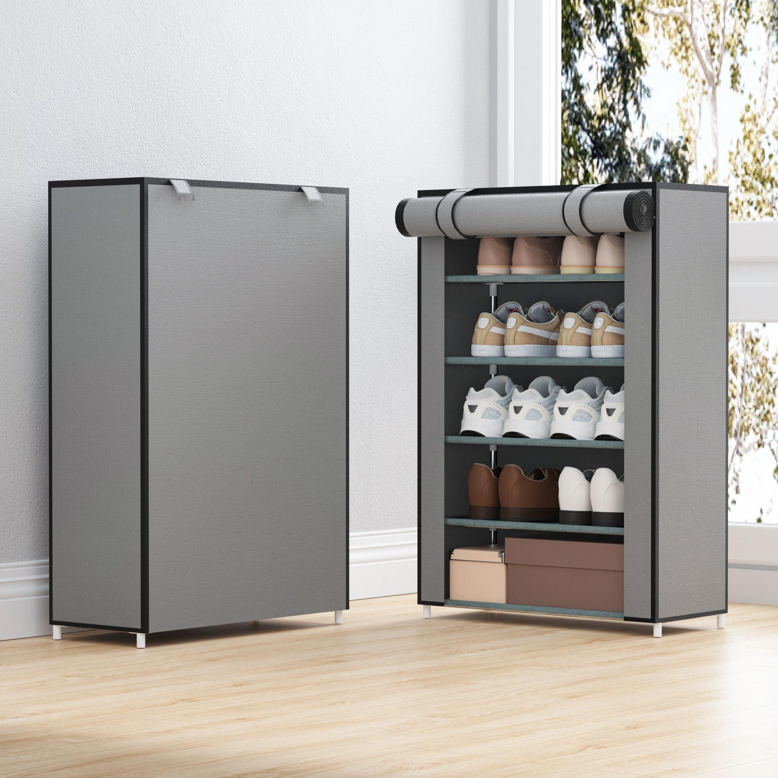 1pc Dustproof Shoes Storage Rack Standing Shoes Rack Easy Assembled