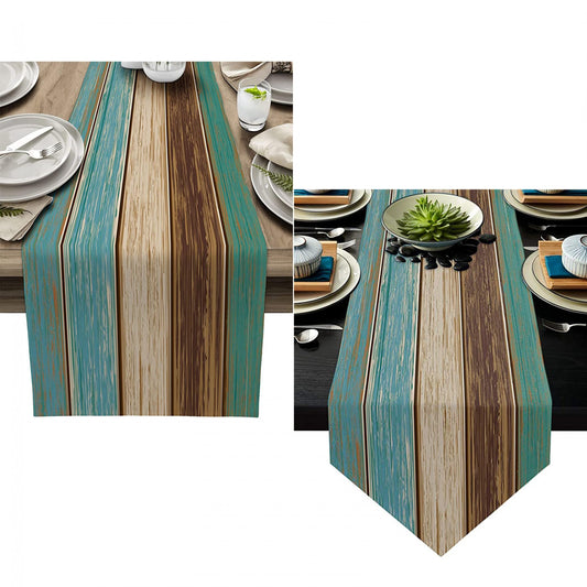 Rustic Linen Table Runner for Holiday Parties