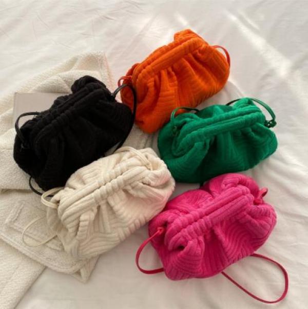 Women's Towel Bag Handbag Chain Shoulder Bag
