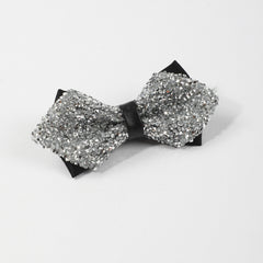 Rhinestone Gypsophila Double Layer Bow Tie For Men