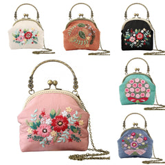 DIY Golden Edge Embroidery Bag Kit for Adults Beginners DIY Wallet Handbag