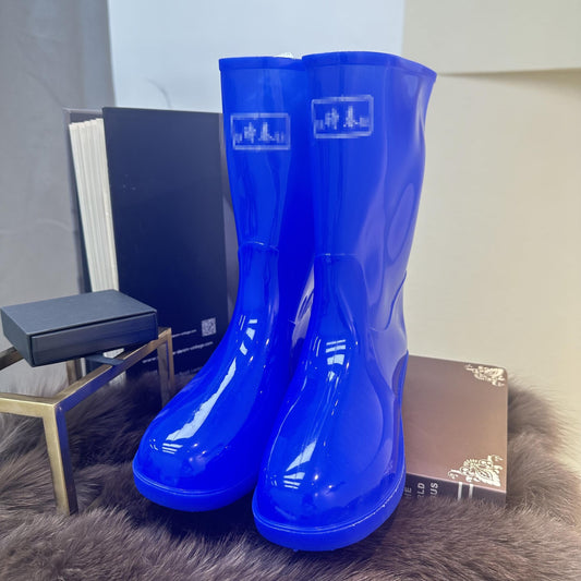 Women's High Top Waterproof Rain Boots Comfortable Non-Slip Outdoor Work Shoes