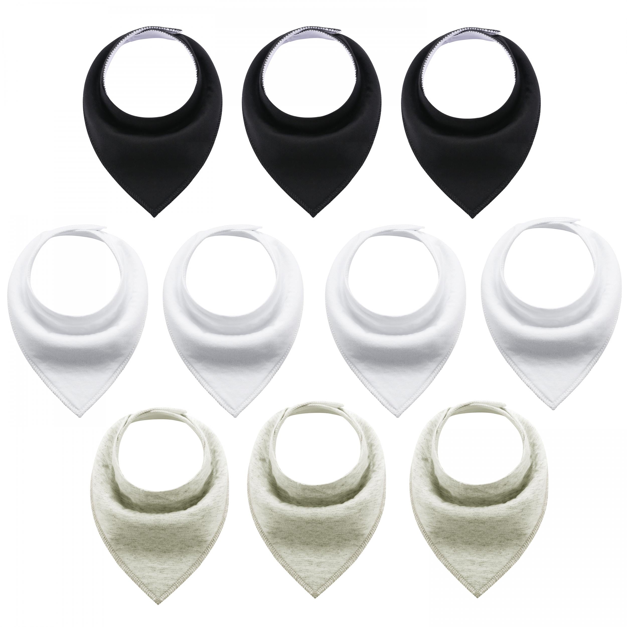 10pcs Baby Bandana Drool Bibs for Boys and Girls