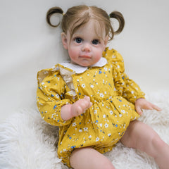 KEKEAIAI 60 Handcrafted Reborn Youngsters Doll Lifelike Soft Silicone & Vinyl