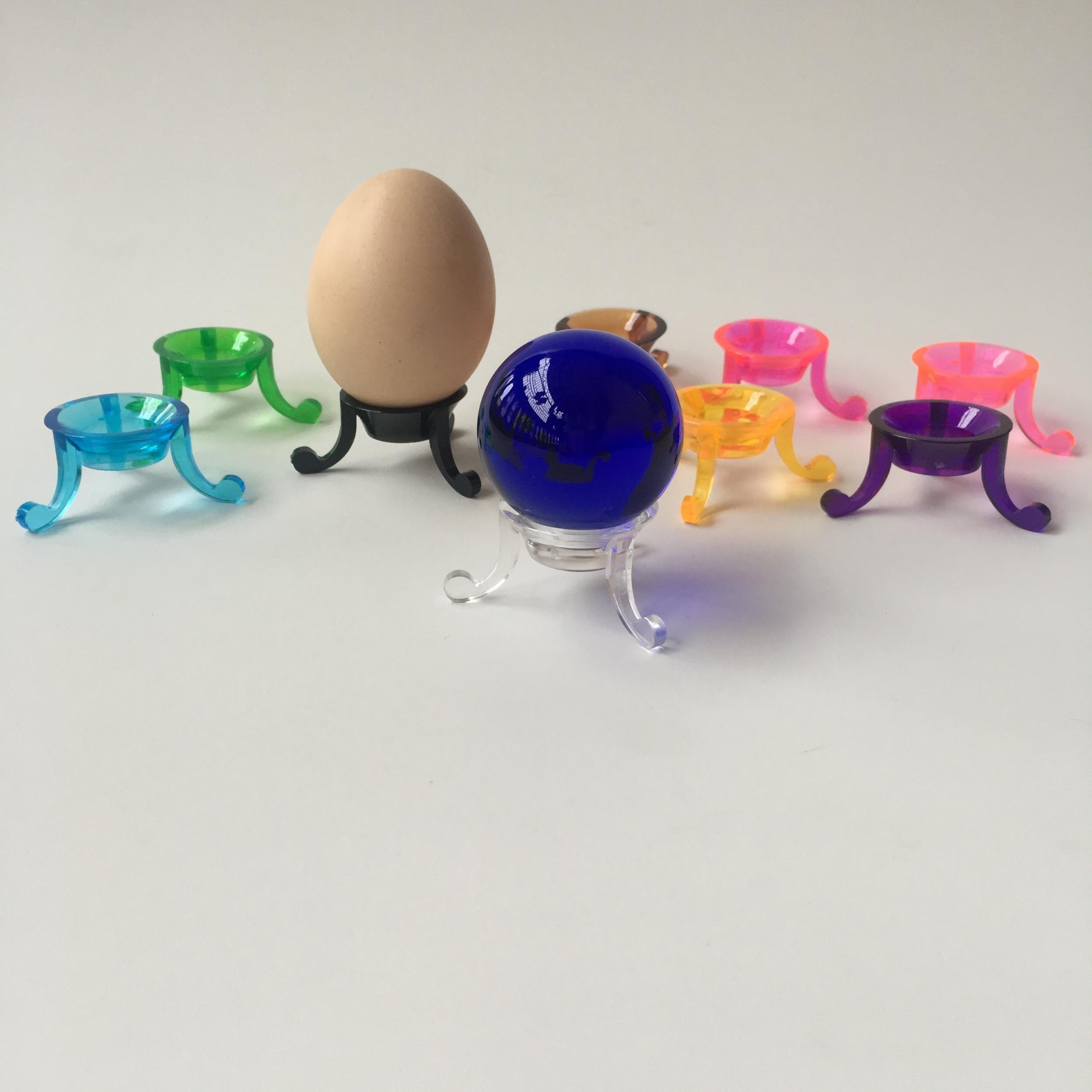 Acrylic Tripod Stand for Balls & Eggs - Clear Display Holder