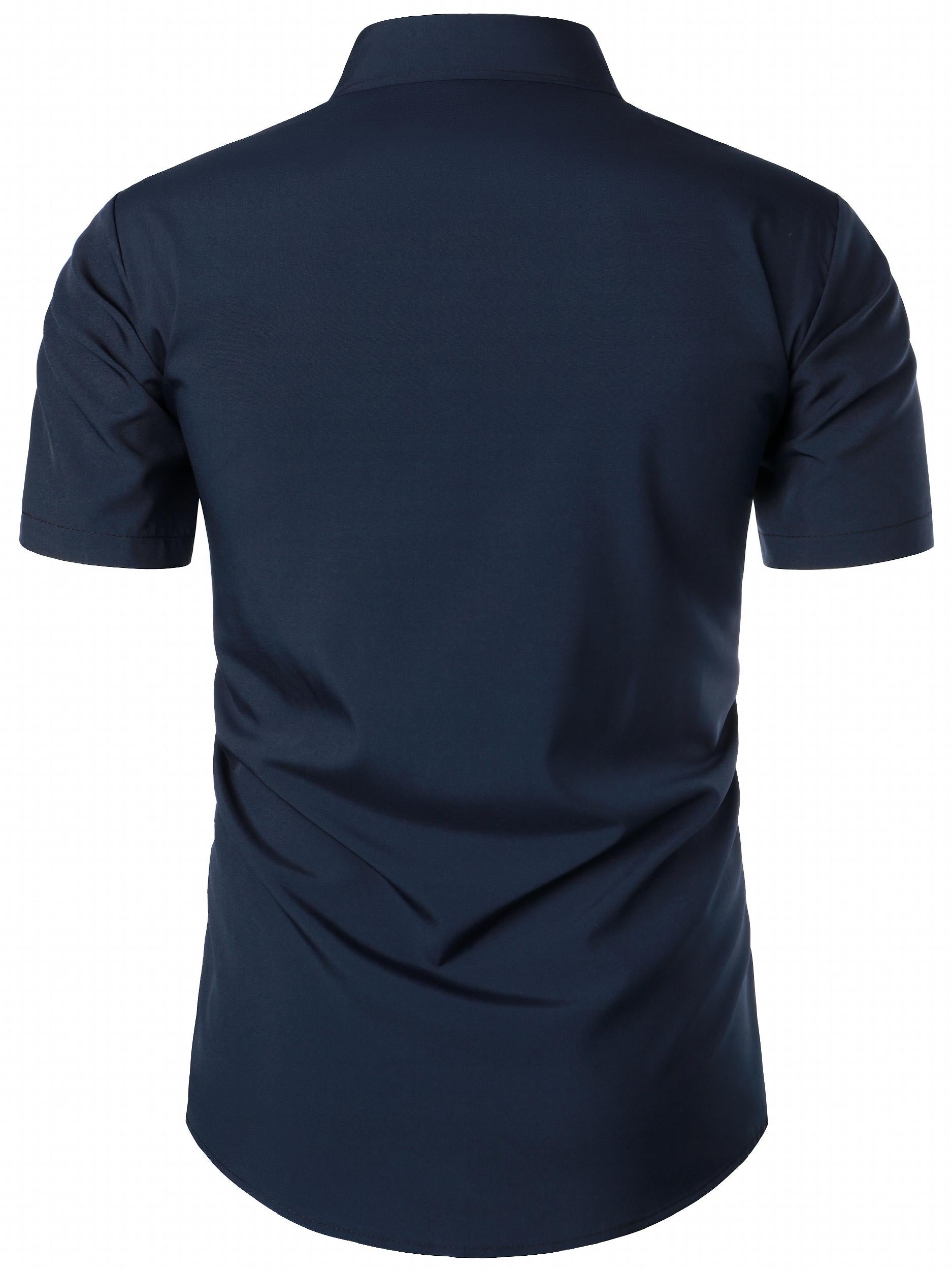 Men's Casual Short Sleeve Shirt for Summer Vacation Resort