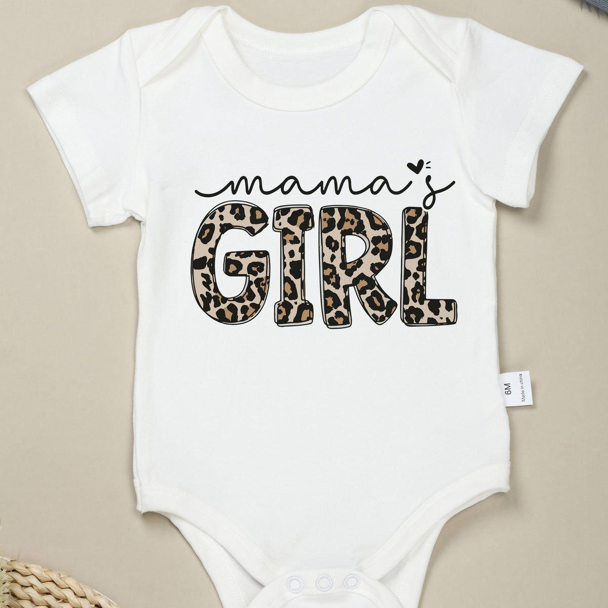 Baby Girls Mama's Girl Short Sleeve Onesie for Summer