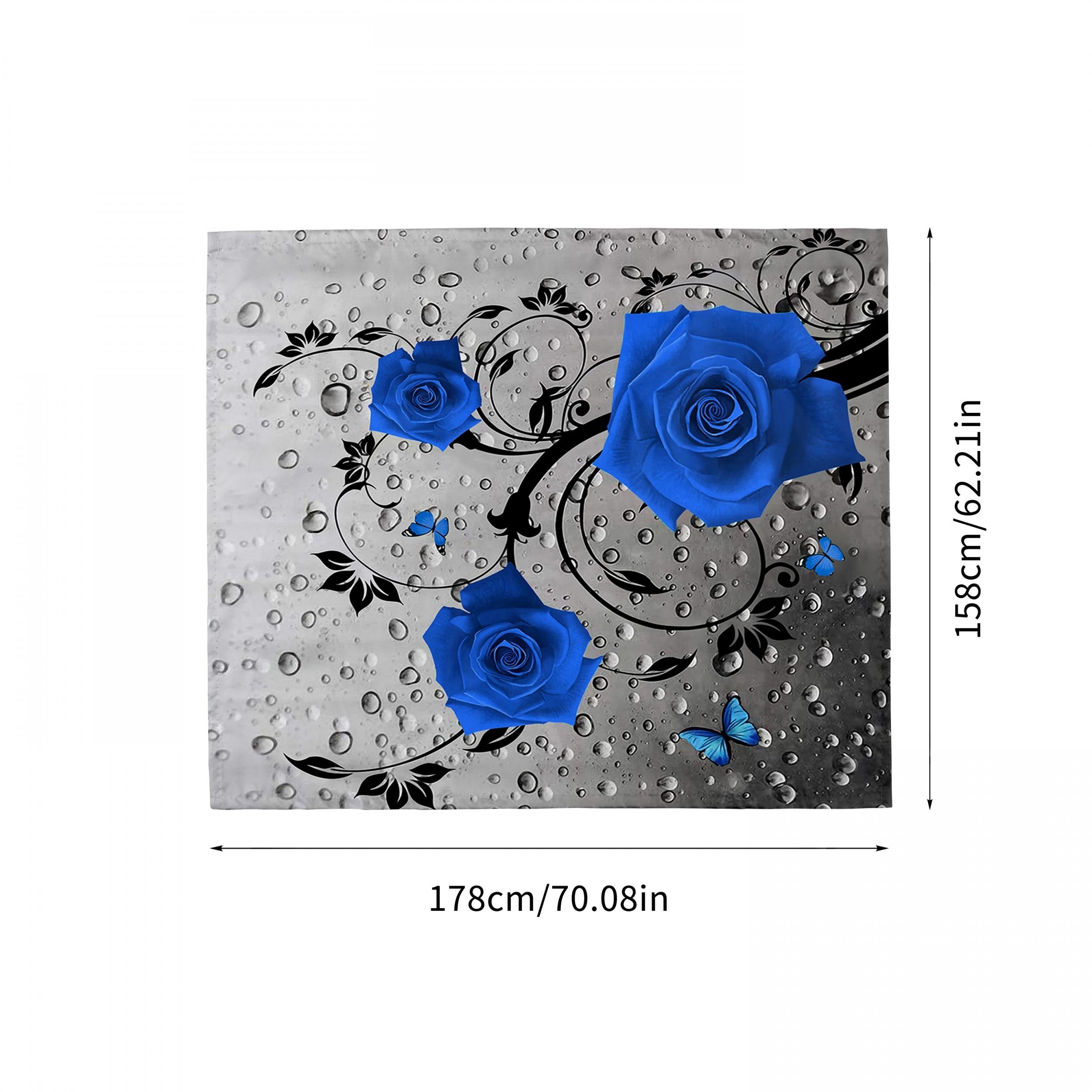 Rose Flower Print Picnic Mat Waterproof Sandproof