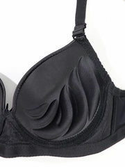 Comfy Push Up Bras Solid T Shirt Style Breathable Women's Lingerie