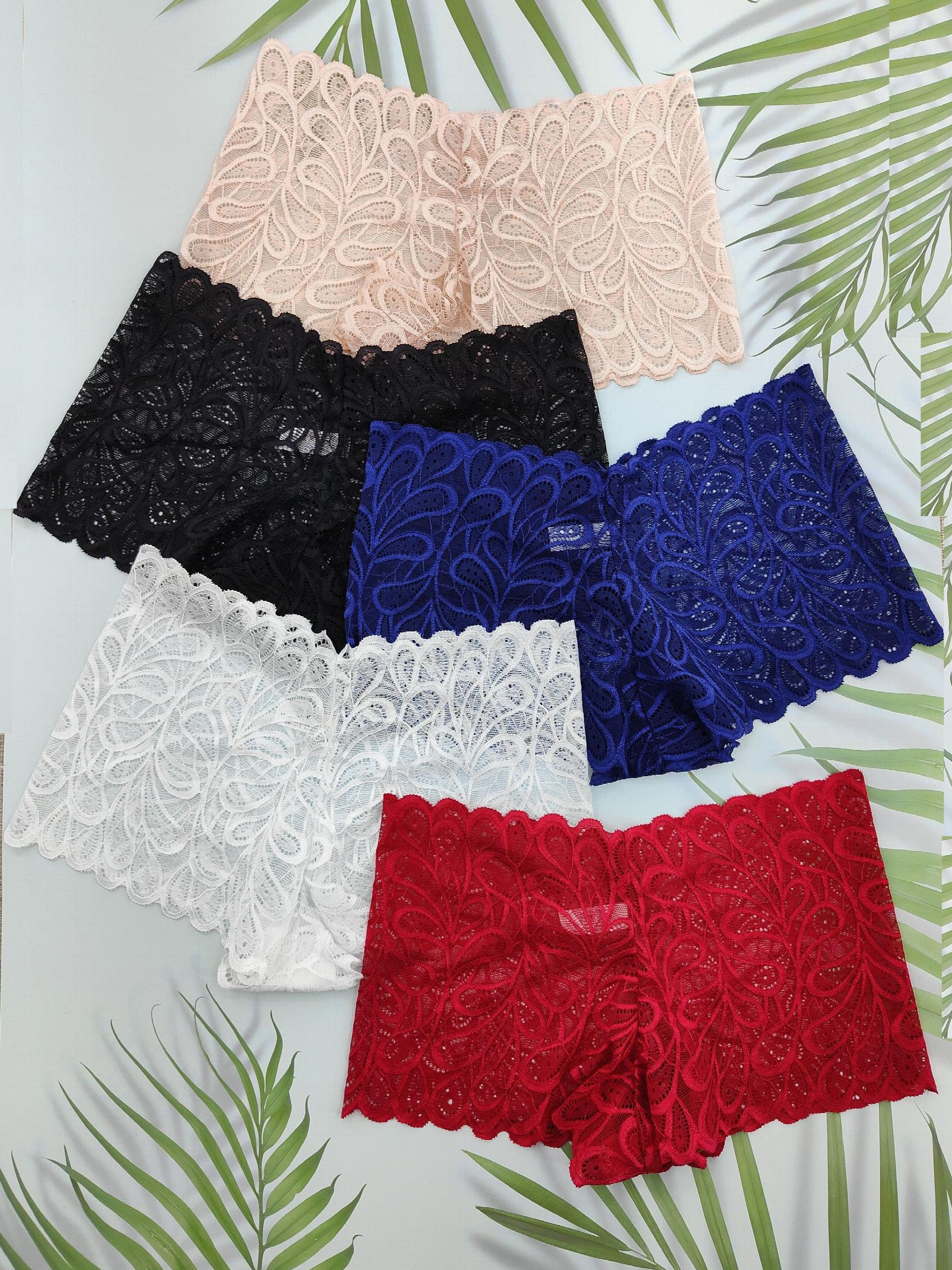 Floral Lace Boyshort Panties Soft & Comfortable Women's Lingerie