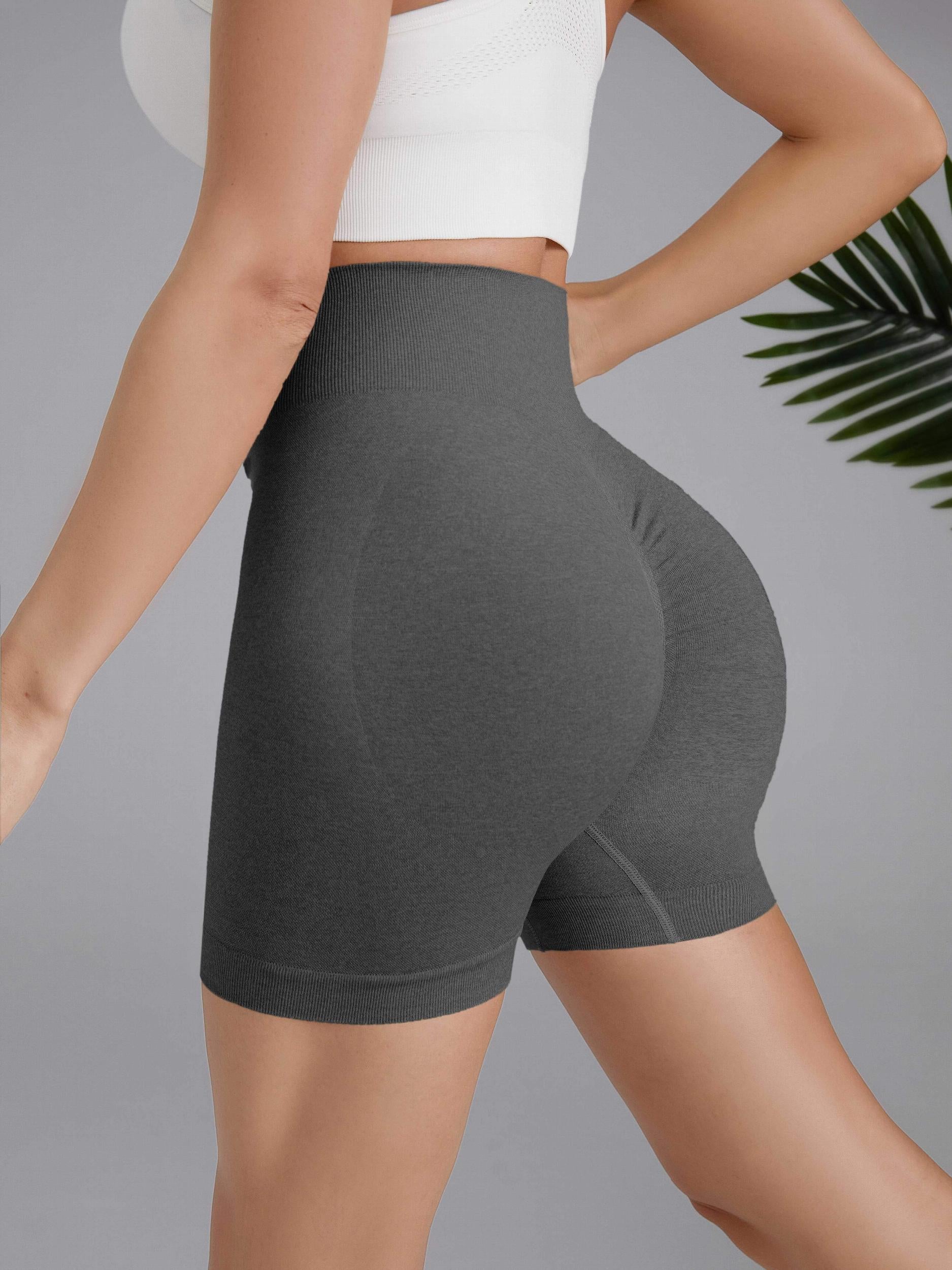  Sports Shorts Women's Tummy Control Butt Lifting Yoga Shorts