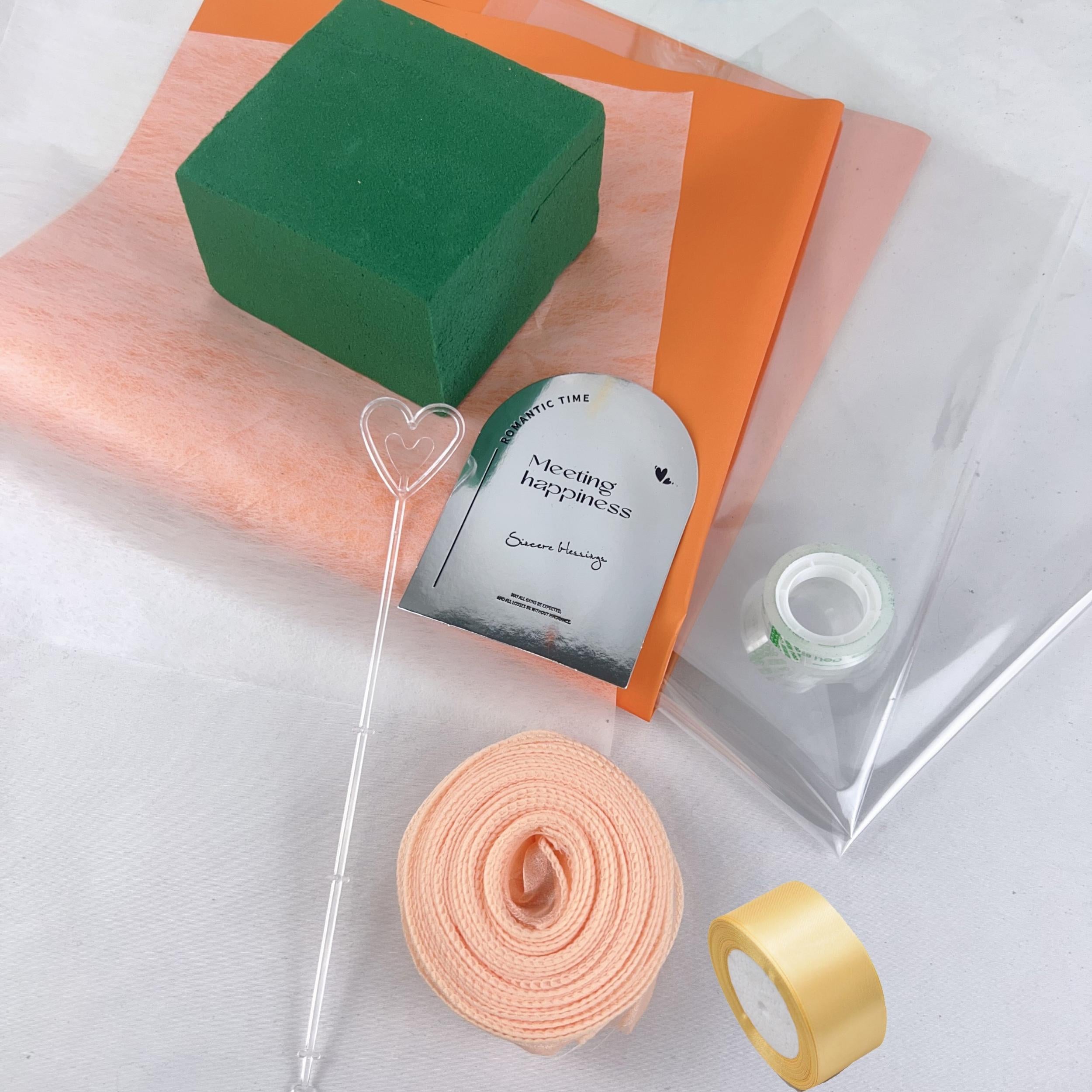 Waterproof Flower Packaging Paper Set - Double Sided Silk High Quality