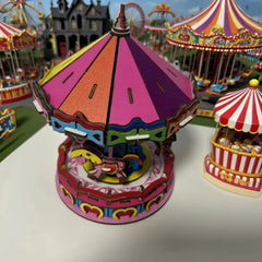 Colorful 3D Ferris Wheel Wooden Puzzle Kit 177 Small Parts Home Decor Gift