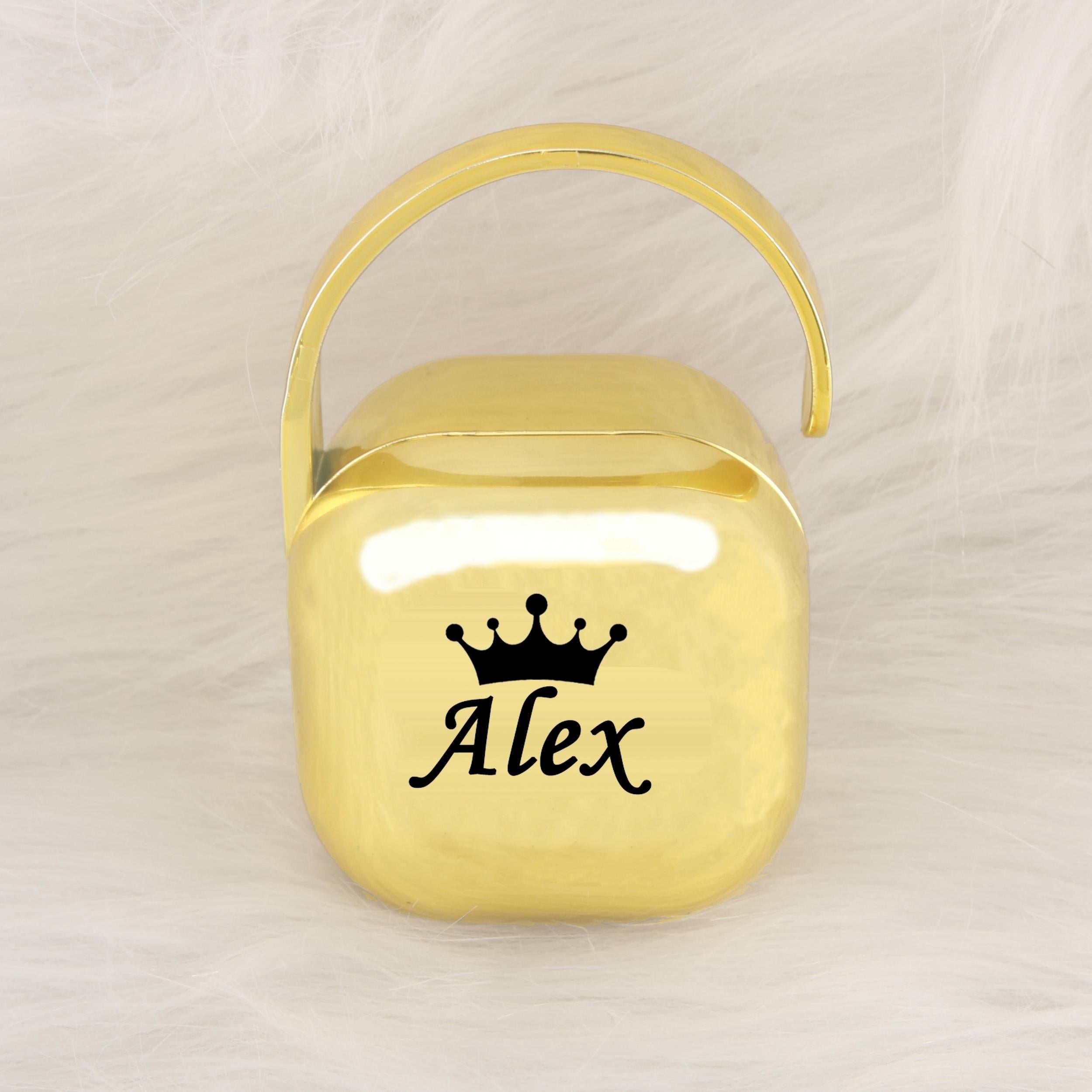 Personalized Pacifier Storage Box Custom Name Holder