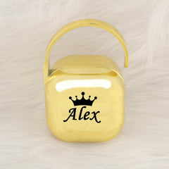 Personalized Pacifier Storage Box Custom Name Holder