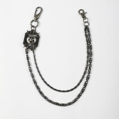 Men's Retro Pentagram Waist Chain Metal Punk Rock Double Chain Ring Pants Chain