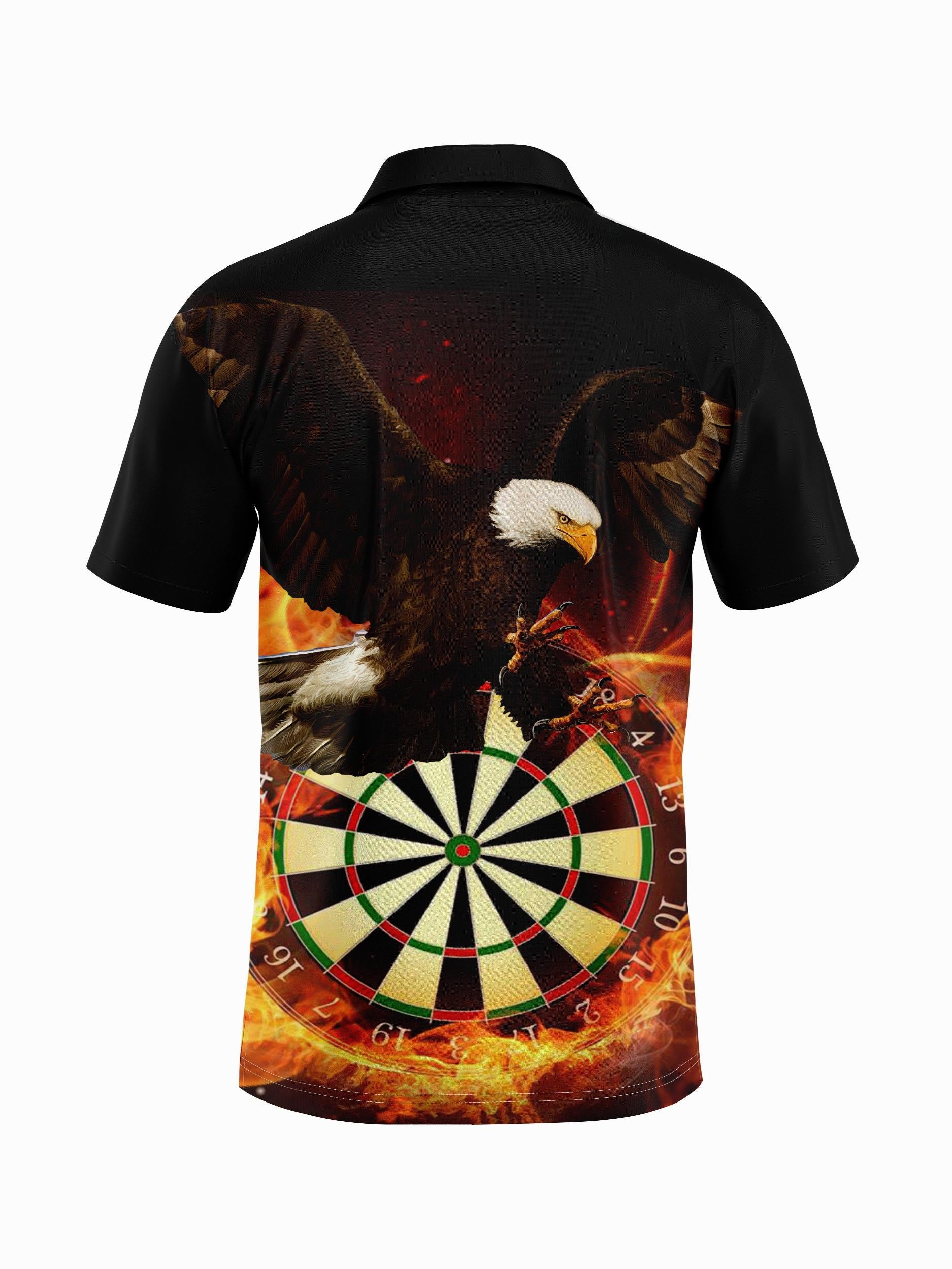 Eagle Pattern Men's Casual Button Shirt