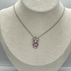 Pink Unicorn Necklace Birthday Gift for Princess Granddaughter