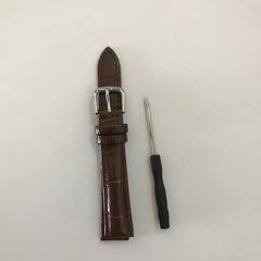 Brown Light Brown Leather Watch Strap for Watches