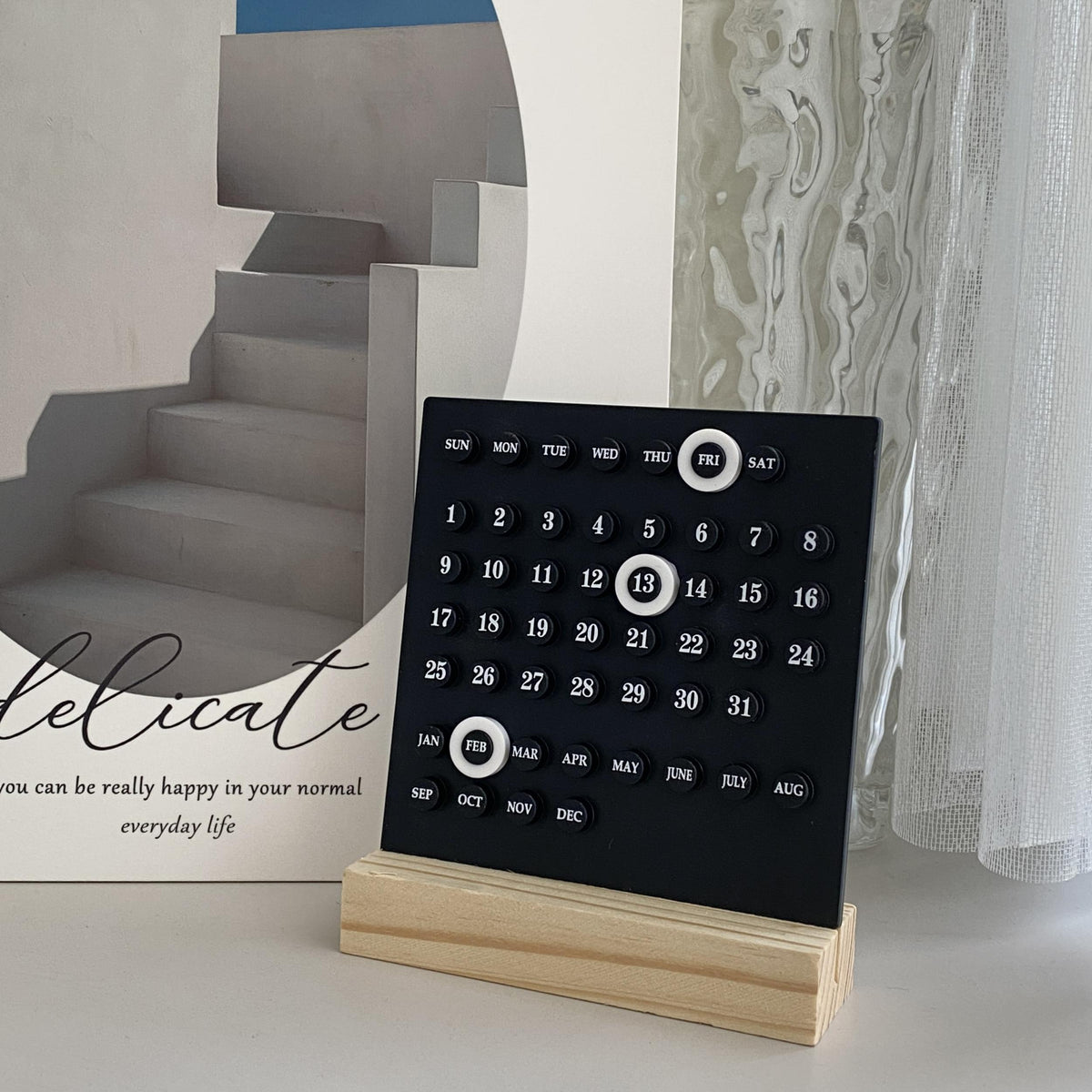 DIY Desktop Calendar Office Decoration Holiday Calendar