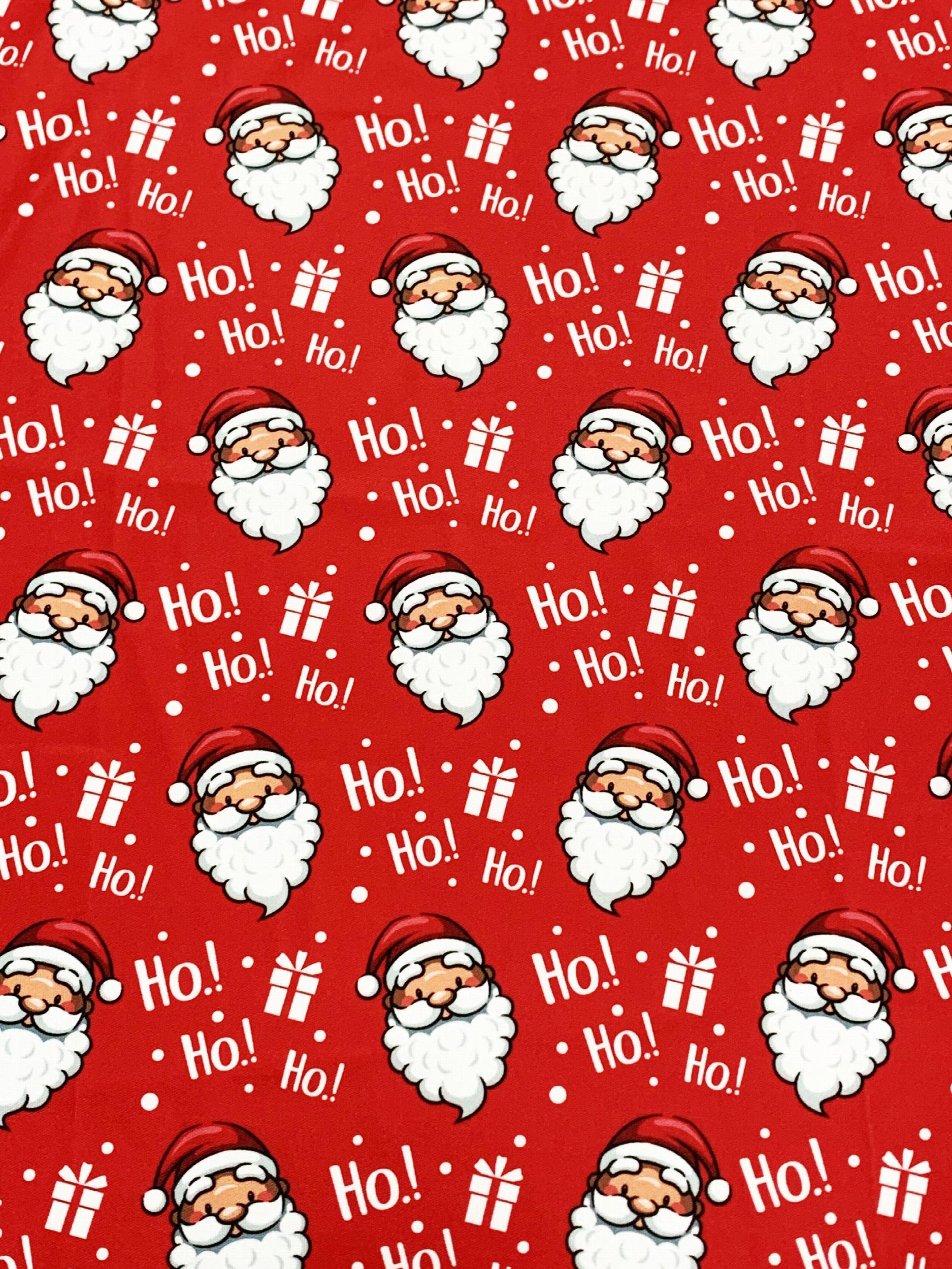  Santa Claus Print Open Front Cardigan