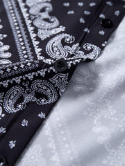 Men's Paisley Pattern Hawaiian Shirt Short Sleeve