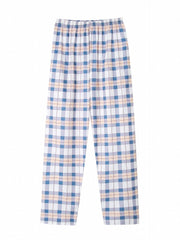Plaid Pajama Bottoms Colorblock Comfort Loose Long Pants Women's Loungewear