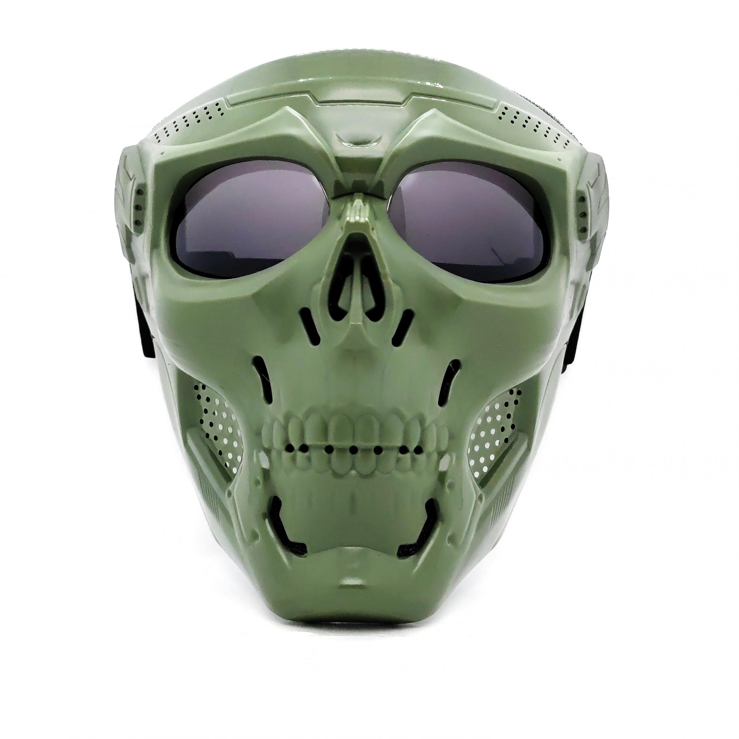 Full Face Airsoft Skull Mask With PC Lens Eye Protection