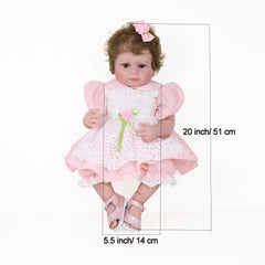 50 8 Cm Little Rose 3D Painted Skin Hand with Lace Skirt